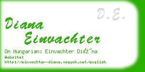 diana einvachter business card